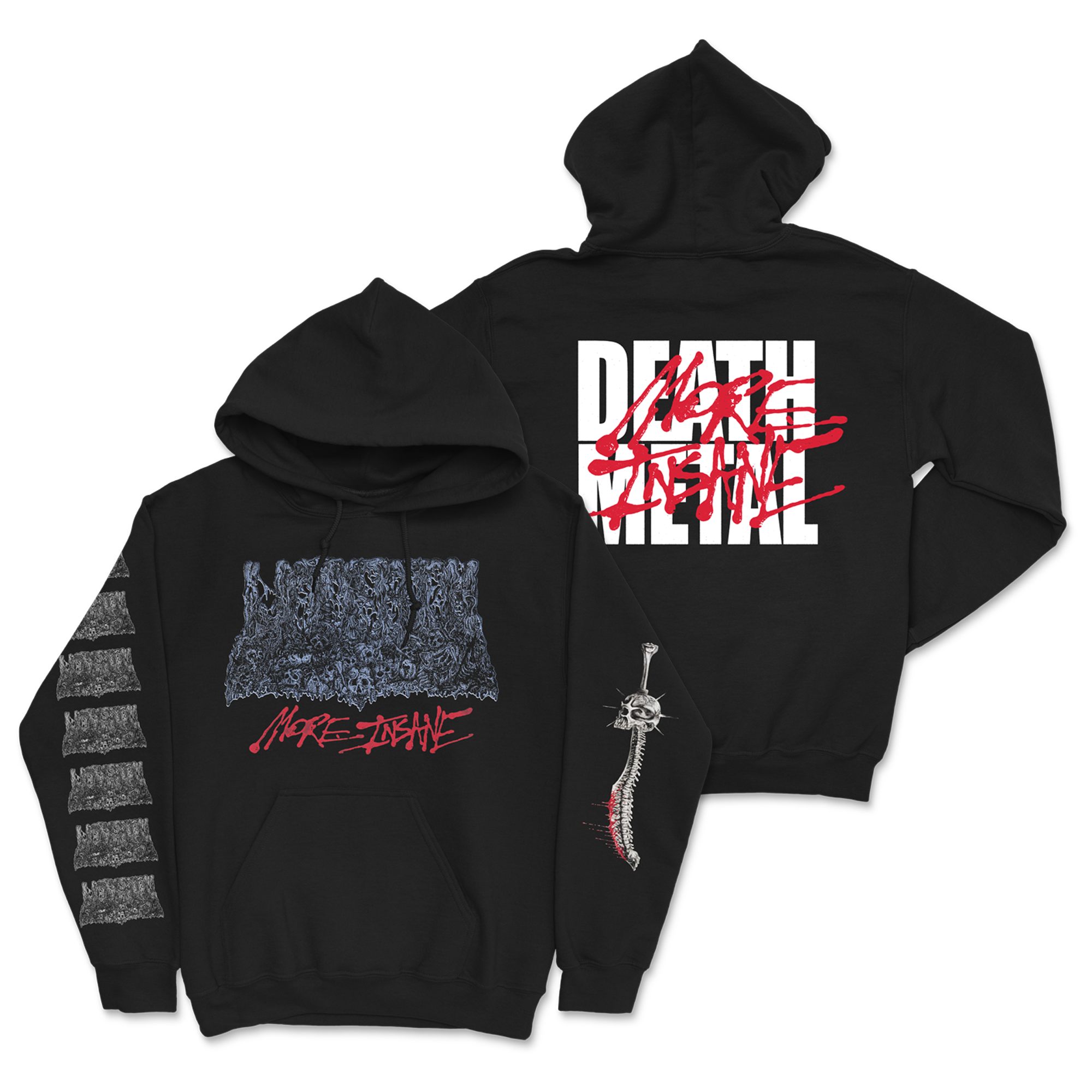 More Insane Death Metal Hoodie Undeath